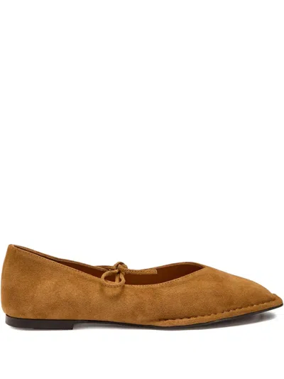 Alohas Sway Suede Ballet Flat In Yellow