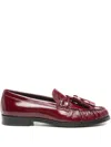 Alohas Marietta Leather Loafers In Red