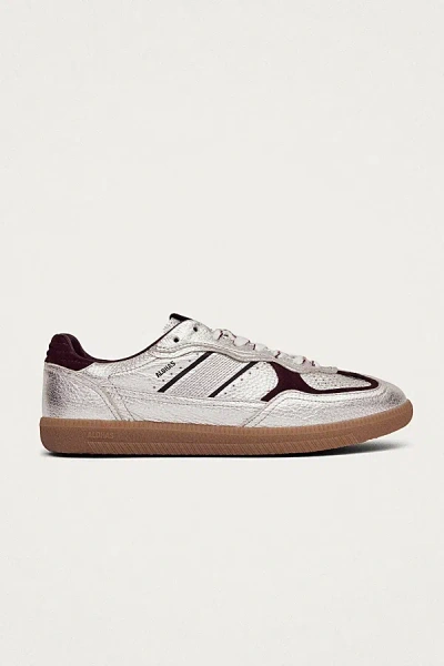 Alohas Tb. 490 Leather Sneakers In Shimmer Silver And Burgundy, Women's At Urban Outfitters