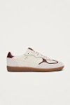 Alohas Tb.490 Rife Mixed Grain Leather Low-top Sneakers In Burgundy