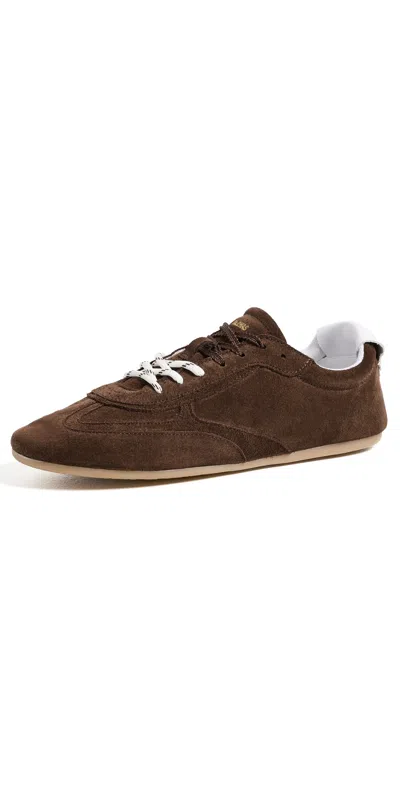 Alohas Tb.24 Suede Leather Sneakers Suede Chocolate Brown