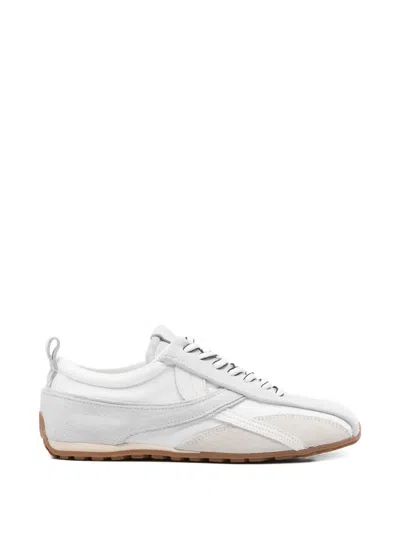 Alohas Tb.304 Herringbone Suede Leather Sneakers In Gray