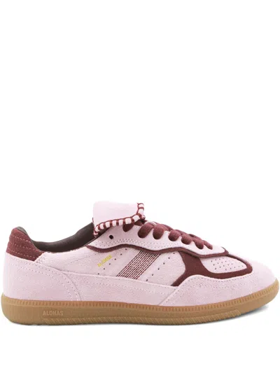 Alohas Tb.490 Club Suede Pink Leather Sneakers Altezza Tacco 2 Cm In Multi