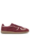 Alohas Tb.490 Crochet Burgundy Leather Sneakers Burgundy In Burgundy