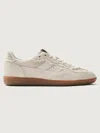 Alohas Sneakers Bianco In Crochet Cream Leather