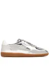 Alohas Tb.490 Rife Shimmer Metallic Leather Sneakers In Argento