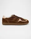 Alohas Womens Tb.490 Leopard-print Leather Low-top Trainers Soft Ta In Tan