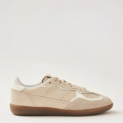 Alohas Tb.490 Rife Grain Cream Leather Sneakers In Brown