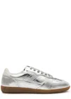 Alohas Tb.490 Rife Shimmer Metallic Leather Sneakers In Silver