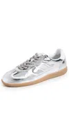 Alohas Tb.490 Rife Shimmer Metallic Leather Sneakers In Silver