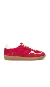 Alohas Rife Sheen Leather Sneakers Sheen Red In Red