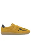 Alohas Tb.490 Rife Suede Fuzzy Yellow Leather Sneakers In Yellow