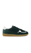 Alohas Tb.490 Suede Low-top Sneakers In Dark Green