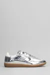 Alohas Tb.490 Rife Shimmer Metallic Leather Sneakers In Silver