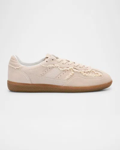 ALOHAS TB.490 SUEDE CROCHET-TRIM SNEAKERS