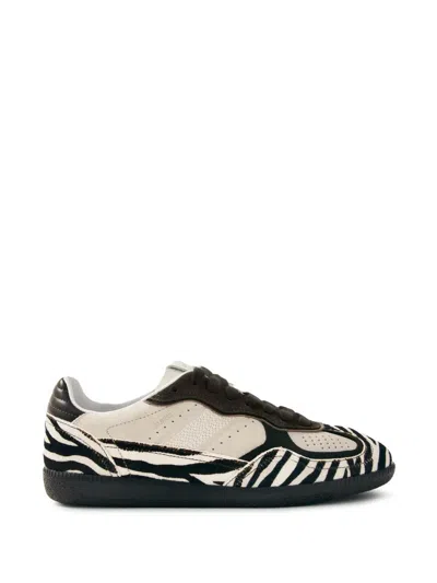 Alohas Tb.490 Zebra-print Leather Low-top Sneakers In Multi