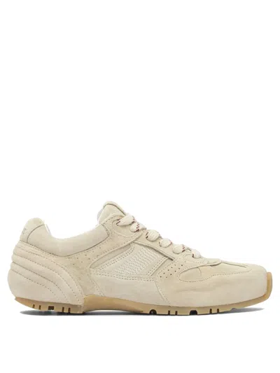 Alohas Tb.56 Suede Cream Leather Sneakers In Neutral