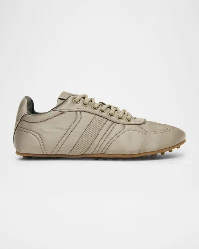 Alohas Tb.69 Rife Vegan Satin Low-top Sneakers In Brown