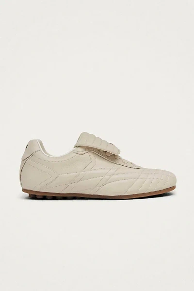 Alohas Tb.99 Leather Padded Sneaker In Cream, Women's At Urban Outfitters In White