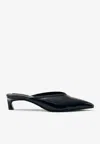Alohas Tessa Onix Black Leather Mules