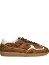 Alohas Textured Brown Sneakers With Lace-up Closure In Brown