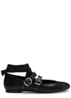 Alohas Thekla Leather Ballet Flats In Black