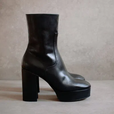 Alohas Thunder High Heel Ankle Boots In Black