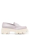 Alohas Trailblazer 55mm Leather Loafers In Purple