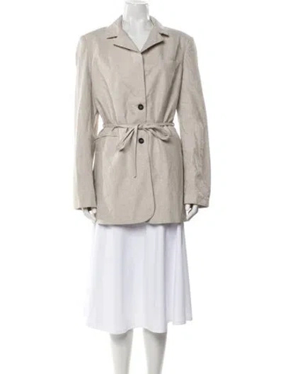 Pre-owned Alohas Trench Coat W/ Tags In Neutral