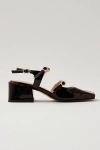 Alohas Withnee Leather Mary Jane Heel In Onix Brown, Women's At Urban Outfitters