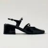 Alohas Withnee Onix Black Leather Pumps