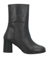 Alohas West 75 Grained Leather Ankle Boots In Black