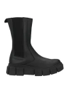 Alohas Woman Ankle Boots Black Size 7.5 Leather In Black
