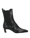 Alohas Woman Ankle Boots Black Size 8.5 Leather