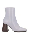 Alohas Woman Ankle Boots Cream Size 7.5 Leather In White