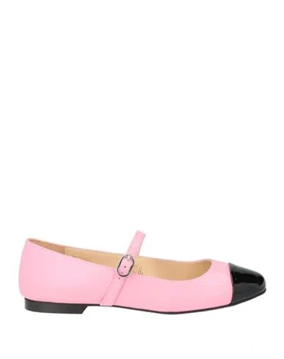 Alohas Woman Ballet Flats Pink Size 6.5 Leather