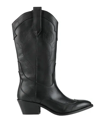 Alohas Woman Boot Black Size 5 Leather