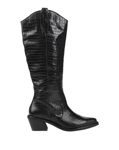 Alohas Woman Boot Black Size 6 Leather