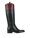 Alohas Woman Boot Black Size 6.5 Leather In Black