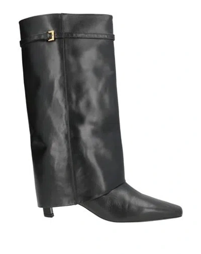 Alohas Woman Boot Black Size 9 Leather
