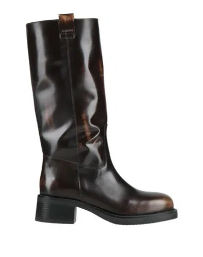 Alohas Woman Boot Chocolate Brown Size 10 Leather