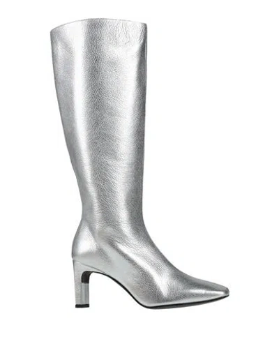 Alohas Woman Boot Silver Size 7.5 Leather