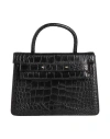 Alohas Woman Handbag Black Size - Cow Leather In Black