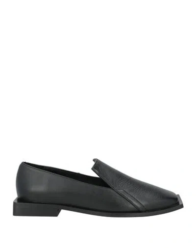 Alohas Woman Loafers Black Size 6.5 Leather