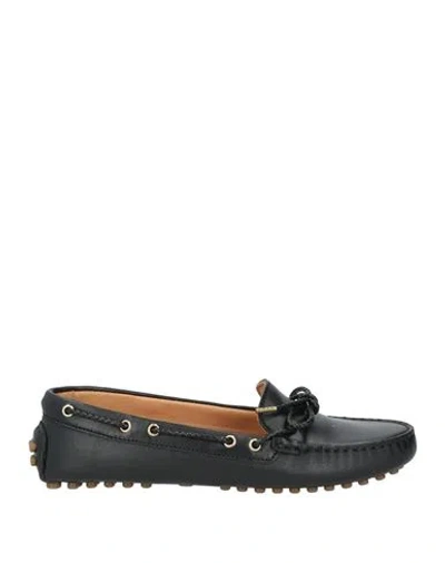 Alohas Woman Loafers Black Size 7.5 Leather