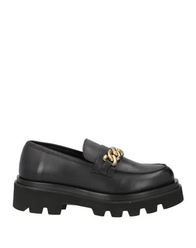 Alohas Woman Loafers Black Size 7.5 Leather