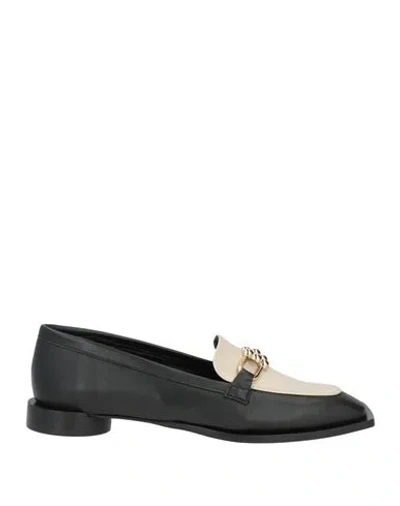 Alohas Woman Loafers Black Size 9 Leather