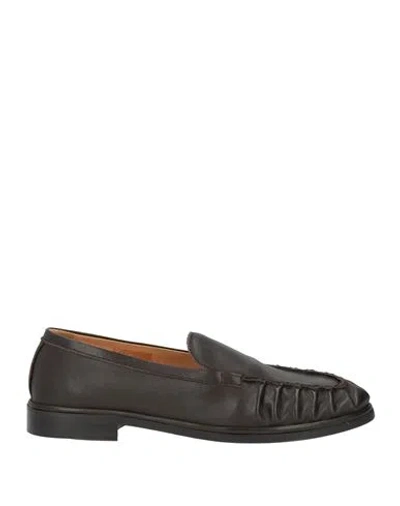 Alohas Woman Loafers Dark Brown Size 10 Leather