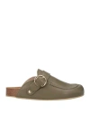 Alohas Woman Mules & Clogs Khaki Size 6.5 Leather In Nude