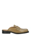 Alohas Woman Mules & Clogs Sage Green Size 7.5 Leather In Green